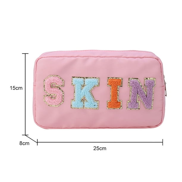 Bolso cosmético casual de aseo portátil con cremallera Nylon impermeable  para Lady Girls Ndcxsfigh