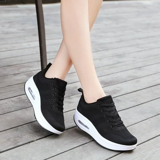 Zapatillas deportivas para correr con cordones transpirables informales a la moda para mujer, zapato Wmkox8yii shalkjhdk1438 | Bodega Aurrera