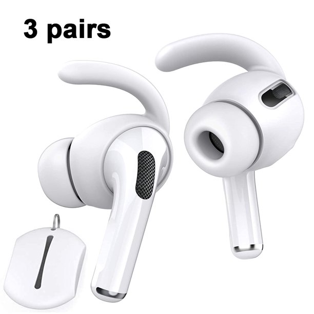 3 pares de ganchos de oreja AirPods Pro cubiertas bolsa de