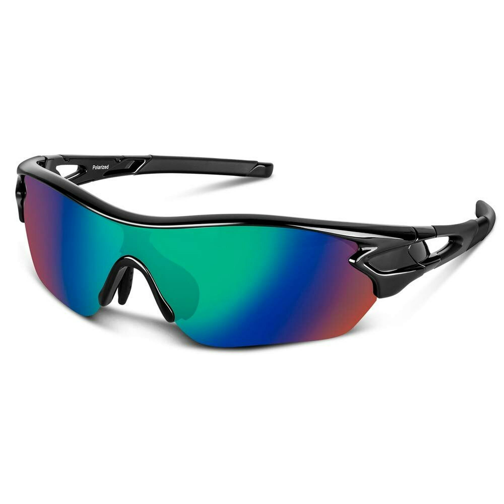 Ollrynns Gafas de sol polarizadas para hombre mujer 2 Pares Gafas  Deportivas para Golf Ciclismo Pesca Running Deporte Protección UV400  (Negra&azul)