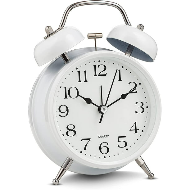 Reloj despertador analógico súper fuerte con doble campana Vhermosa  18*14*7cm