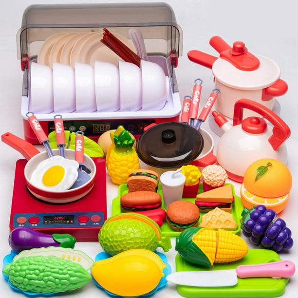 Juego de cocina para niños, accesorios de cocina de juguete, accesorios de  cocina, juguetes de regalo para niñas y niños, juego de cocina de