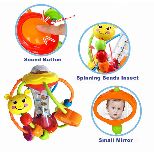 Juguetes para bebés de 0 a 6 meses – Juego de sonajeros para bebés,  juguetes para bebés de 0 a 6 a 12 meses, juguetes sensoriales para la  dentición