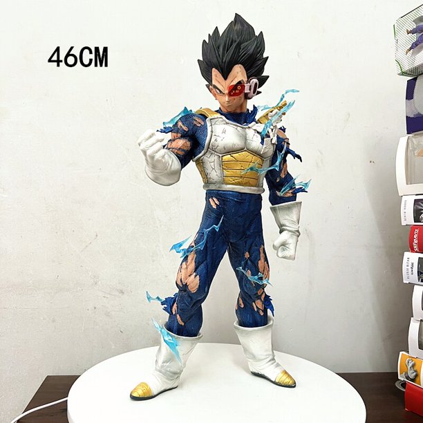 Hot 46cm Dragon Ball Z Gk Grande Tamanho Vegeta Super Saiyan