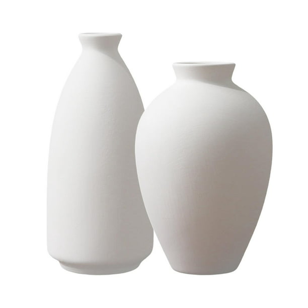 Jarrón Macae de cerámica blanco Ø 27 cm