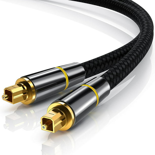 Que es un cable Digital Óptico - Cable de audio - (s/pdif) como conectarlo  