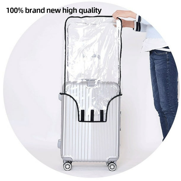 Protector de equipaje transparente Cubierta de maleta de PVC Protector de  maleta impermeable Cubierta protectora de maleta para ruedas giratorias