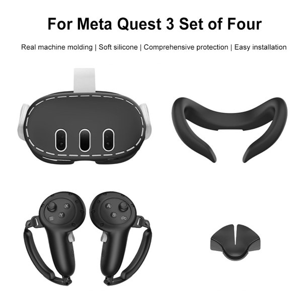 Juego de fundas de silicona, cubierta frontal para auriculares, cubierta  facial para auriculares Met Wdftyju