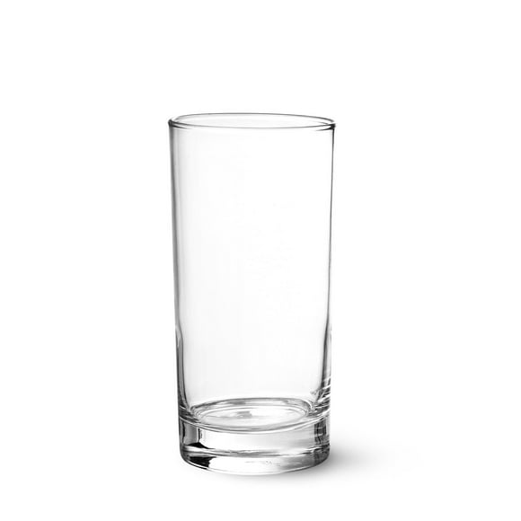 vaso liso de cristal fondo grueso 310ml  12 piezas  crisa crisa 6624