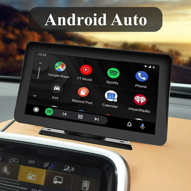 Carplay Inalámbrico Auto Carplay 7 pulgadas Android Auto pantalla táctil  Universal portátil Auto accesorios Likrtyny Accesorios para autos y motos