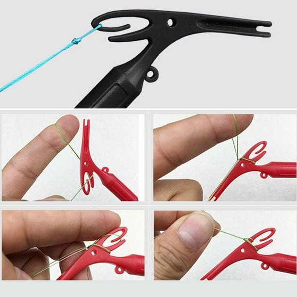 Fishing Universal Fly Nail Knot Tying Tools Hook Remover Quick Knot Tying  Loop Knot Tyer Tool and Carabiner Clip