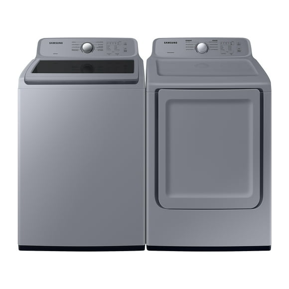 combo secadora de ropa 24 kg carga superior color gris lavanda dvg24a3000y  lavadora carga superior 20 kg gran capacidad y bubblestorm gris wa20b3551gyax