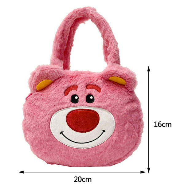 Bolsa bandolera de felpa suave de unicornio de alpaca lindo para niña (Rose  Red Round) Ehuebsd Para Estrenar