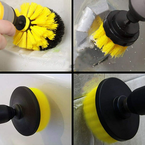 Cepillo de limpieza para taladro accesorios taladros limpiar cocina baño  4pcs US