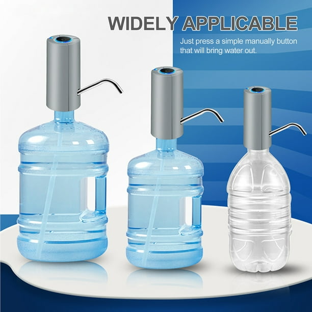 Bomba de botella de agua de 5 galones, bomba de agua para jarra de 5  galones de carga USB, bomba dispensadora automática de agua potable,  dispensador