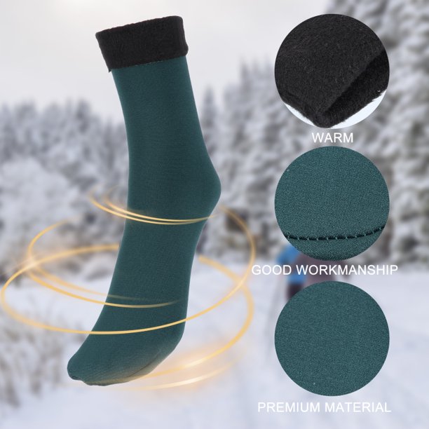  Calcetines térmicos para hombres y mujeres, calcetines térmicos  con aislamiento térmico eléctrico para invierno, calefacción cálida al aire  libre para acampar y senderismo, Negro - : Películas y TV