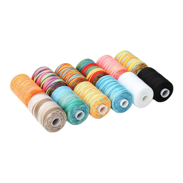 Hilo de coser, juego de 50 hilos de coser de diferentes colores, kit de  hilo de poliéster para coser a mano ya máquina