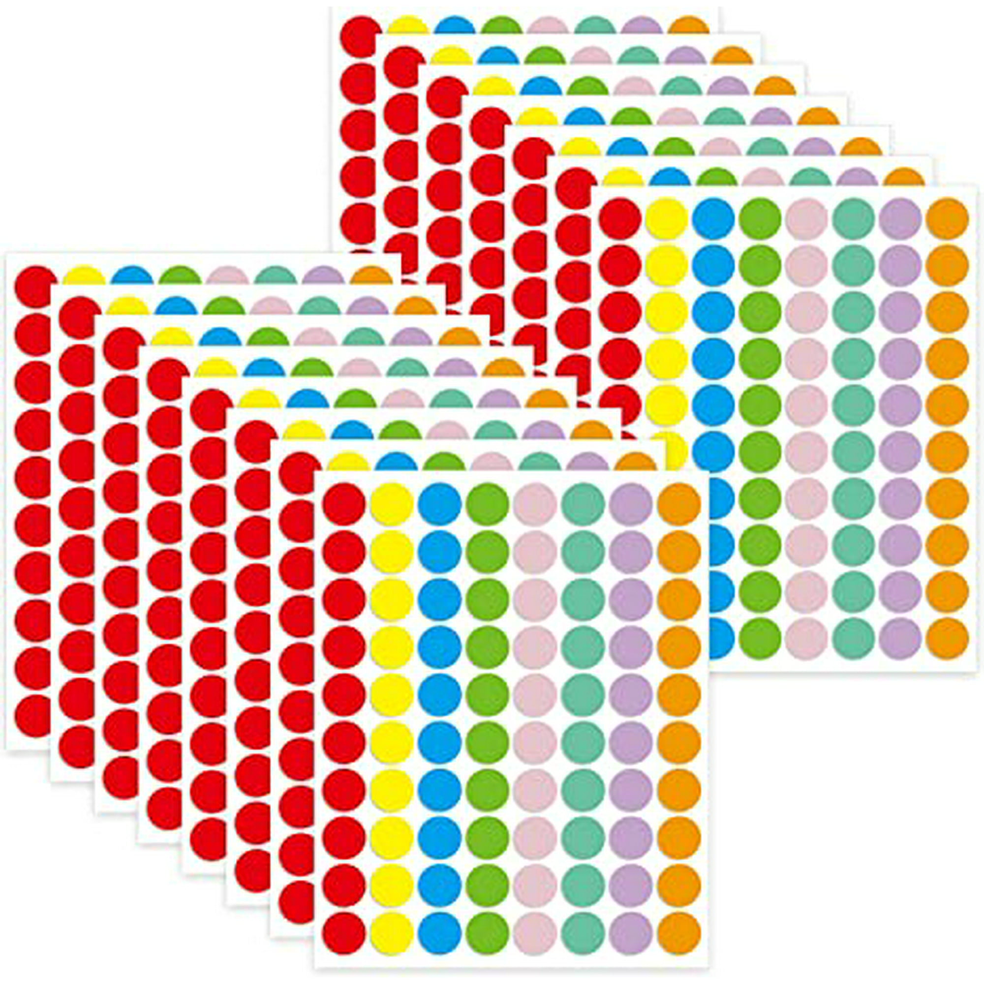 Comprar Calcomanías Suministros escolares de oficina Etiquetas de puntos  circulares Pegatinas circulares Pegatinas redondas Etiquetas de  codificación de colores