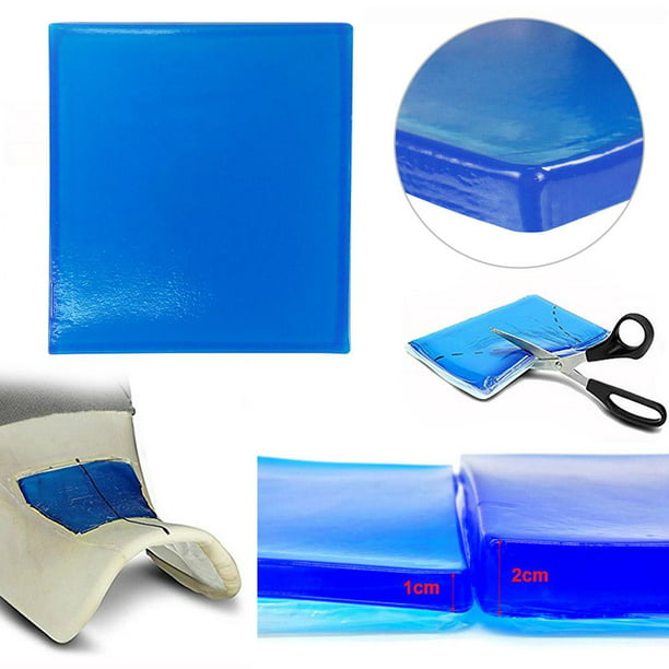 Almohadilla de gel para asiento de motocicleta, alfombrilla de absorción de  impactos, cojín suave azul (25x25x1cm) Ndcxsfigh Accesorios para autos y  motos
