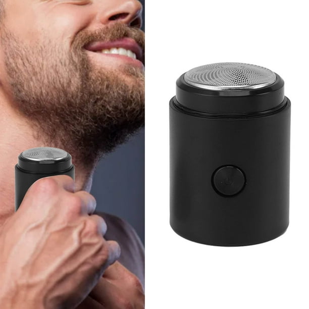 Mini-afeitadora eléctrica portátil, mini afeitadora eléctrica portátil,  eléctrica para hombres, tamaño de bolsillo