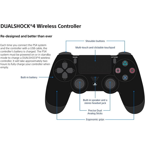 Sony PlayStation 4 PS4, mando inalámbrico Dualshock 4