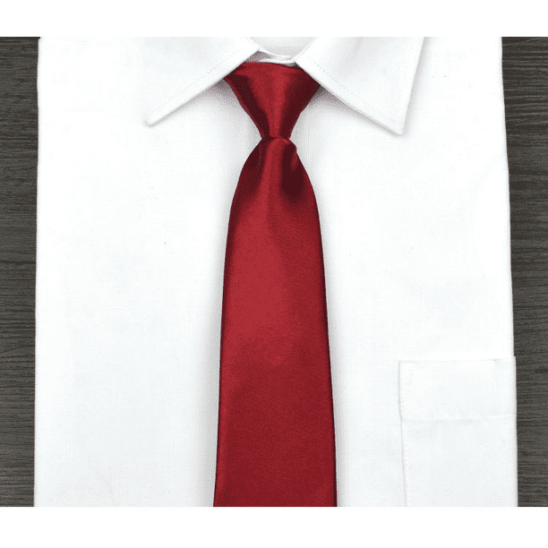 Corbata Lazy para mujer clásica Corbata regular para hombre en color liso (cremallera magenta G7 Zefei Wu | Walmart en línea