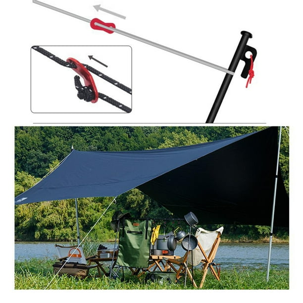 Lona impermeable de 360x280CM, toldo portátil para acampar al aire libre,  viajar, mochilero Sharpla Lona impermeable para tienda