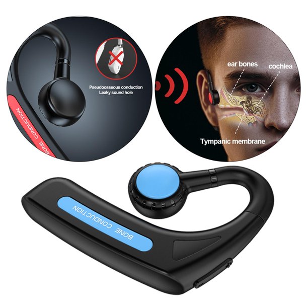 Auriculares Conduccion Osea Bluetooth 5.2 Auriculares Inalambricos  Deportivos Diseño Open-Ear Auriculares Inalámbricos Bluetooth con HD  Microfono Audifonos Inalambricos para Correr Gimnasio Ciclismo : :  Electrónica