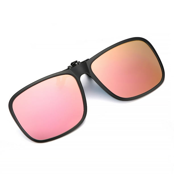 Gafas de sol polarizadas TR90 con clip especial para miopía para hombre,  gafas de sol polarizadas para mujer con clip, parasol rosa para espejo de  conducción del conductor LingWen 9024735092544