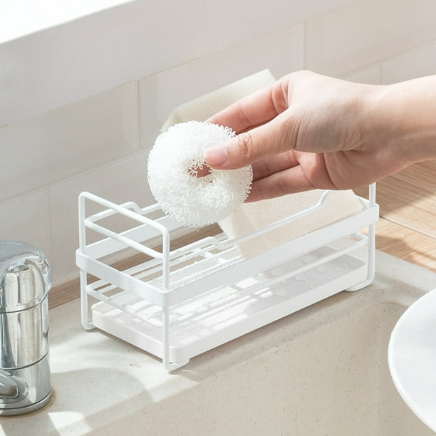 Comprar Dispensador de jabón líquido y soporte para esponja, fregadero de  cocina de resina ordenado