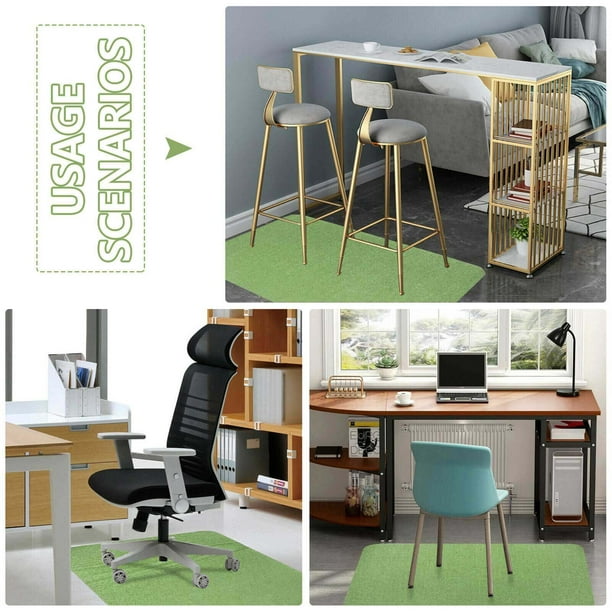 Alfombrilla para silla de suelo adhesiva antideslizante para oficina,  hogar, escritorio, alfombrilla para silla, alfombra, Protector contra  arañazos en el suelo