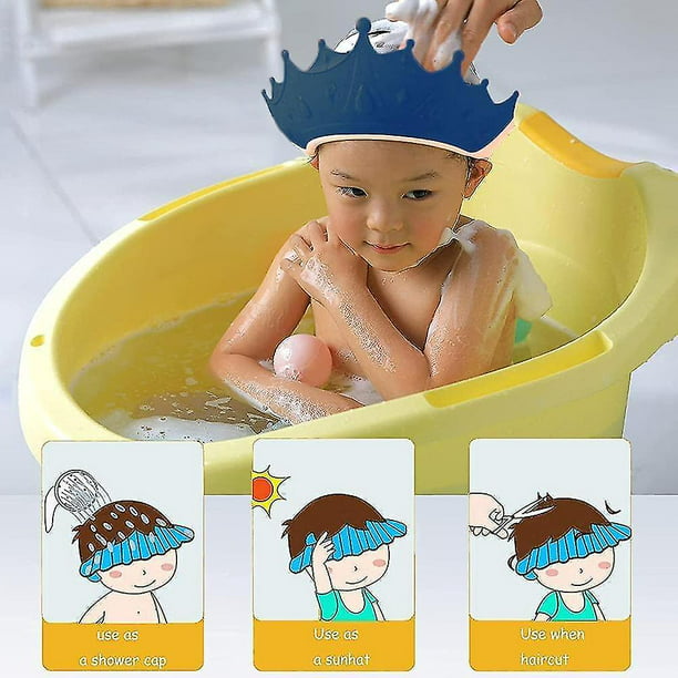 Comprar Gorros de visera para lavar el cabello para niños pequeños, gorro  de ducha de baño con champú, cuidado del bebé