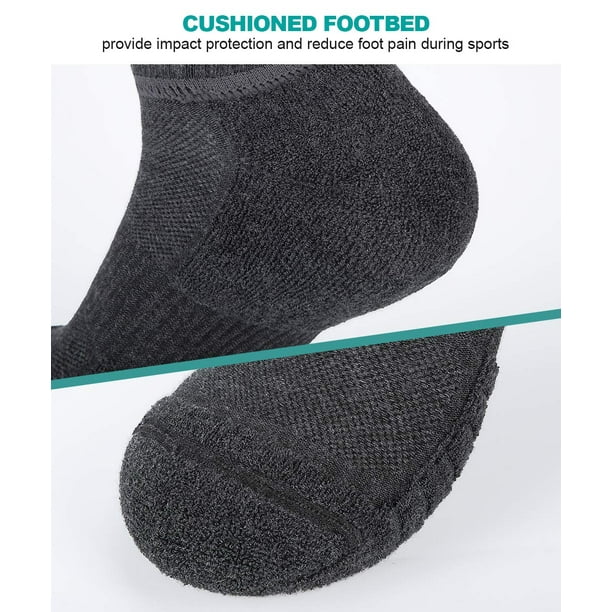 PUMA Calcetines deportivos de corte bajo con control de humedad para hombre