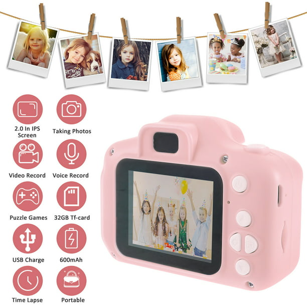 Cámara para niños Cámara instantánea 1080P Cámara digital para niños Cámara  de fotos Juguetes para niñas y niños Regalos de cumpleaños