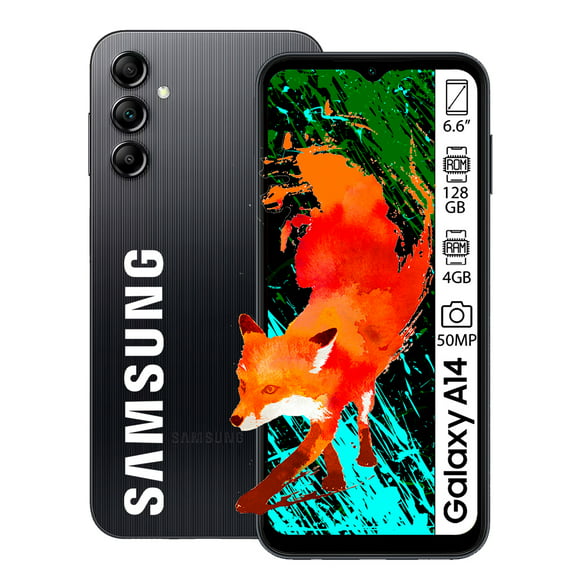 smartphone samsung galaxy a14 128gb 4gb  negro