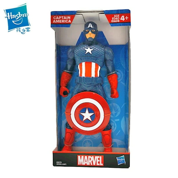 Marvel Super Hero Adventures - Figura de acción de 5 pulgadas, incluye el  Capitán América, Spider-Man, 5 accesorios, juguetes de Pascua para niños