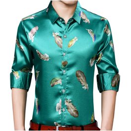 Camisa tipo c rdigan de manga larga con estampado de plumas de