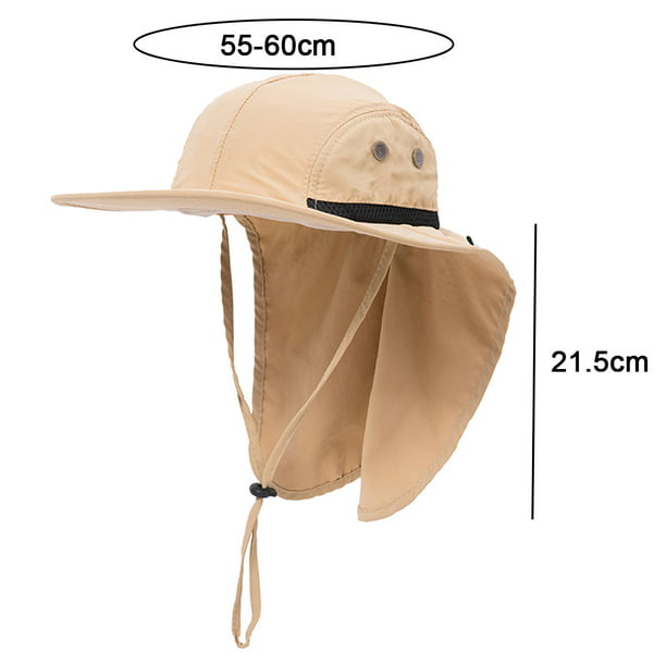 Sombrero de sol para hombre al aire libre con protección UPF 50+ Sombrero  de safari Sombrero de cubo de ala ancha con gorra para el cuello para  papá Adepaton BST3008063-1