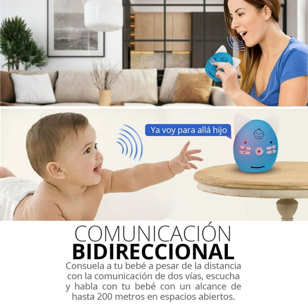 Kit Cuna De Bebe Para Cama Con Corral Y Ruedas Colecho Gris + Monitor De  Audio Para Bebe Azul Gaon KitCunaCama