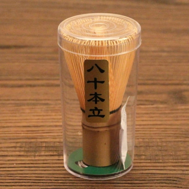 Happy Sales Batidor japonés de té matcha de bambú Chasen