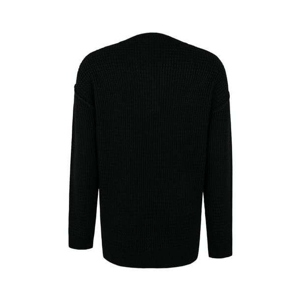   Essentials Suéter moderno de cuello redondo suave al  tacto para mujer (disponible en tallas grandes), negro, talla XS : Ropa,  Zapatos y Joyería