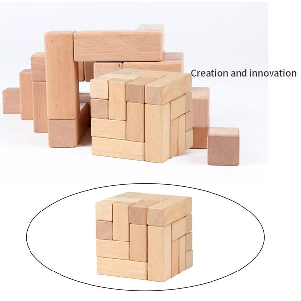 Cubos de madera - 3D