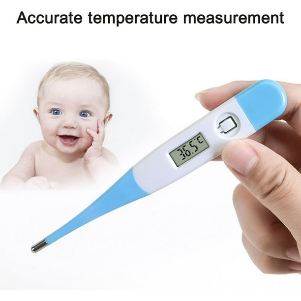 Termometro Digital Lcd Bipper Alarma Axila Oral Niños Adulto