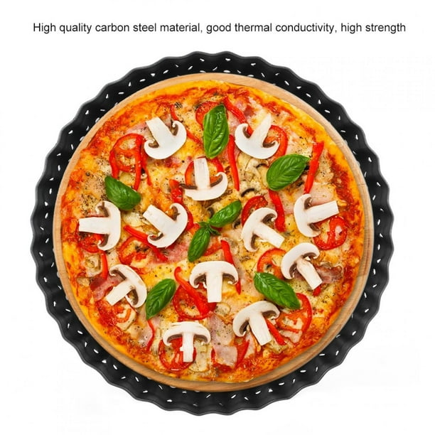  FAYKP - Bandeja de pizza para verduras, molde para hornear para  cocina casera, bandeja para pizza profunda, plato para hornear pizza para  horno, varios tamaños y profundidad bandeja para pizza (tamaño 