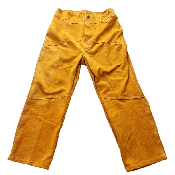 Pantalones soldadura de cuero + Pantalones Traje de ropa de protección para soldador Zulema Capa protectora para soldar | Bodega Aurrera en línea