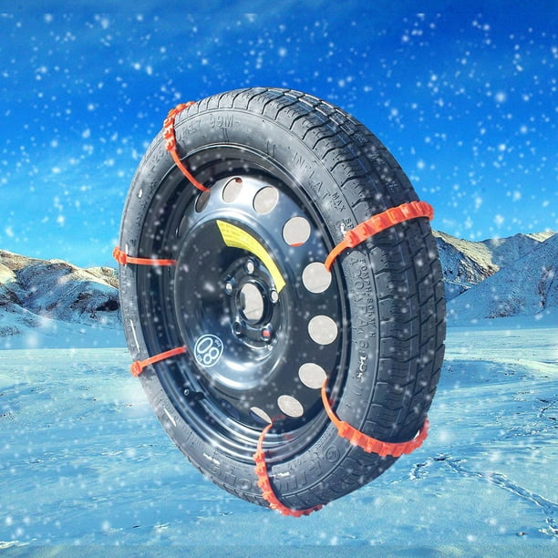 piezas antideslizantes para coche SUV de invierno de plástico ruedas cadenas de nieve, Zulema Cadenas para neumáticos de automóviles | Walmart en línea