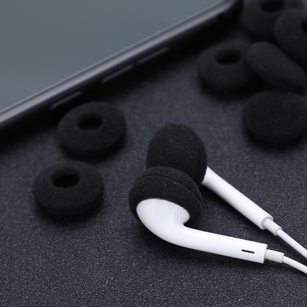 2 pares de almohadillas de esponja para audífonos, auriculares cómodos,  almohadillas de silicona para auriculares, almohadillas de repuesto para