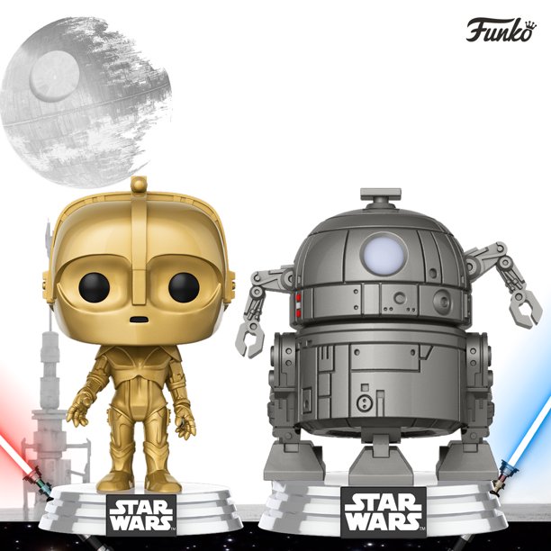 Funko Pop Star Wars: Star Wars - R2-D2 & C-3PO Exclusivo 2 Pack