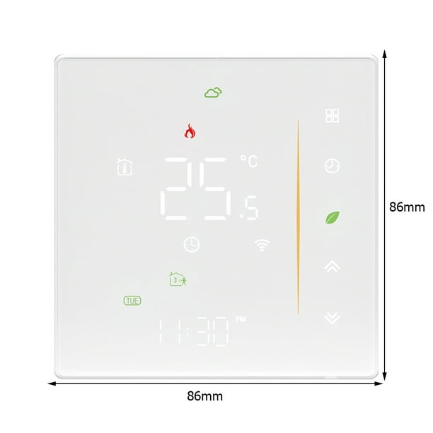 Termostato inteligente Tuya WiFi, calefacción eléctrica de suelo, control  remoto de temperatura de caldera de agua/Gas para Google Home, Alexa