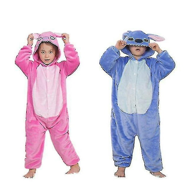 Stitch Disfraz Pijama Onesie Kigurumi Mono Ropa de dormir Animal Sudadera  con capucha V_hh